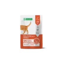 Nature s Protection Pisica Adulta Sterilizata cu Somon si Ierburi 100 Gr