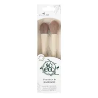 Set 2 pensule ecologice pentru Contour & Highlight, 1 bucata, So Eco