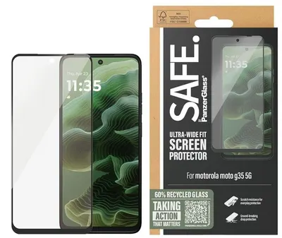 Protector de sticlă SAFE - Ultra Wide Fit, Moto G56/G35, transparent
