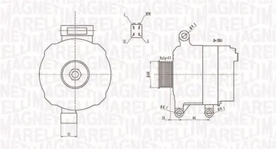 Alternator (12v, 70a) Acura Rsx; Honda Cr-V Ii, Fr-V, Integra, Stepwgn, Stream 2.0 2.4 Dupa 2000