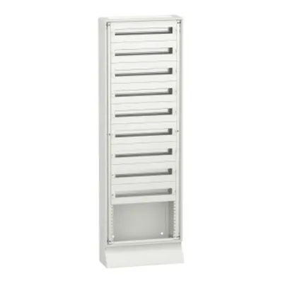 Carcasa de podea, PrismaSeT G Pack 250, L 600 mm, H 1830mm (9R si sosire), IP30, cu placi frontale, pentru dispozitive modulare
