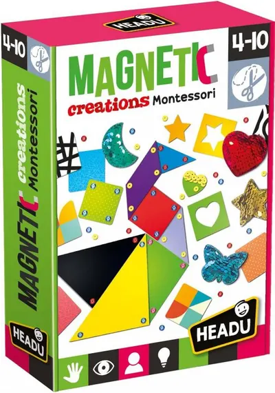 Set creativ Headu Montessori - Creatii magnetice