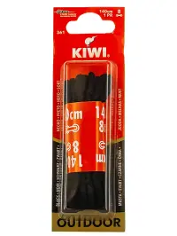 Kiwi Sireturi de pantofi 140 cm Negru