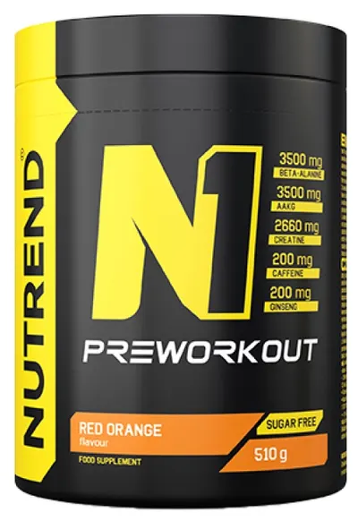 N1 Pre-Workout, grapefruit, 510 g, Nutrend