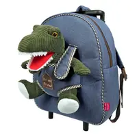 Ghiozdan troller, Perletti, model Dinozaur Tim, 32 cm, colecția Perletti Toys