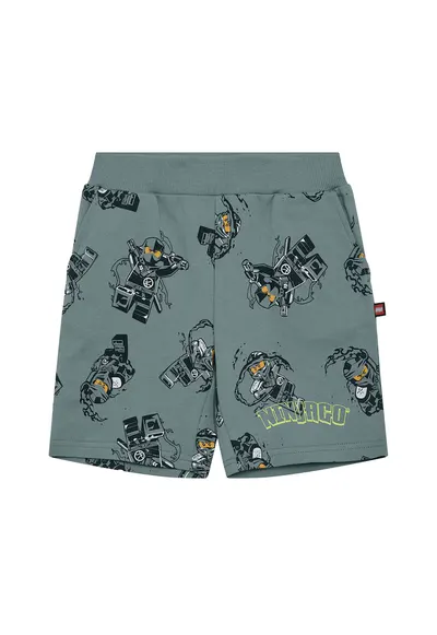 Pantaloni scurti sport baieti 12011469 - Bumbac organic - Verde - Verde