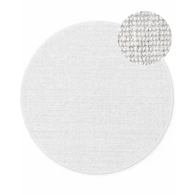 Covor gri deschis reversibil/țesut manual rotund din iută ø 160 cm Bouclé Jaipur – Hanse Home