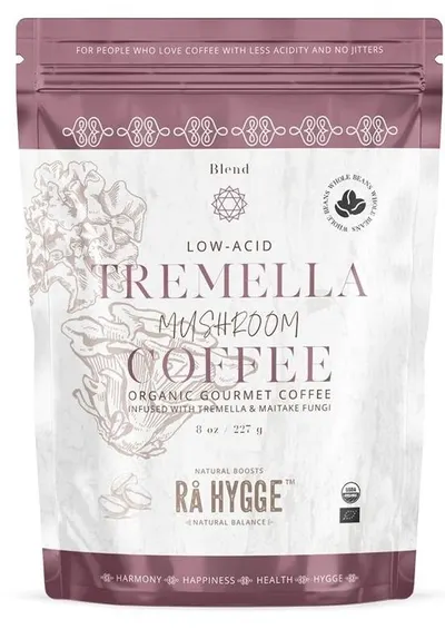Cafea gourmet Arabica cu Tremella și Maitake, boabe, 227 g, Ra Hygge