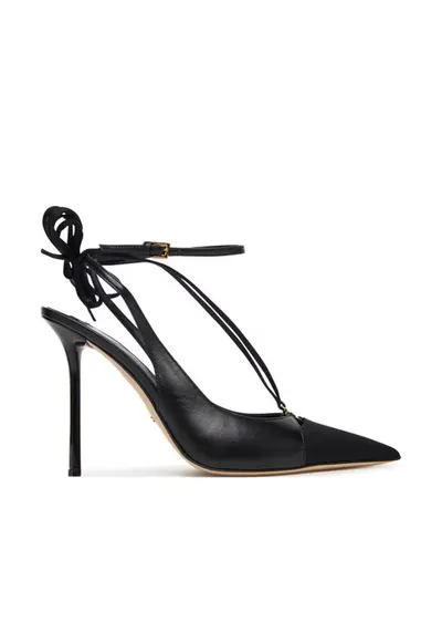 Sandale dama - stiletto - piele naturala - negru
