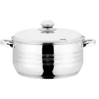 Cratita din Inox cu Capac din Inox, 26 Cm , 7.50 l, Grunberg Gr1926