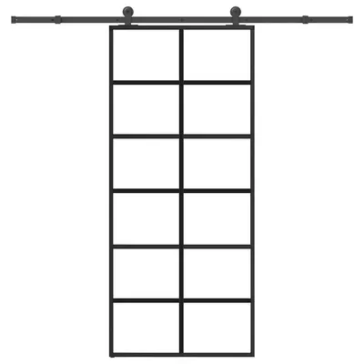 Gossi usa glisanta cu set feronerie, 90x205 cm, sticla esg/aluminiu
