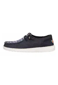 Mocasini Dama - Hey Dude - Wendy Funk Crafted Tweed - negri - Negru