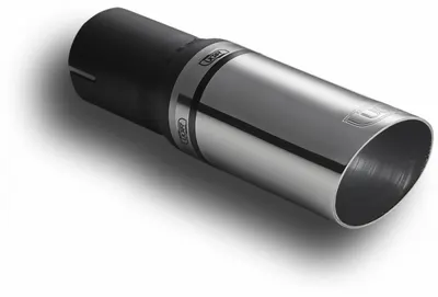 Teava evacuare sport esapament rotund otel inoxidabil diametru 60mm, lungime element decorativ 140mm, diametru montaj 50mm