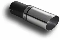 Teava evacuare sport esapament rotund otel inoxidabil diametru 60mm, lungime element decorativ 140mm, diametru montaj 50mm