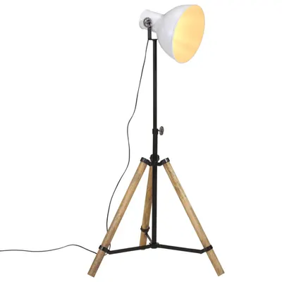 vidaXL Lampă de podea 25 W, alb, 75x75x90-150 cm, E27