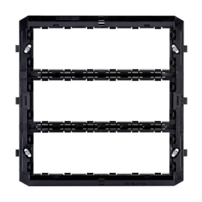 Insulating Supports For Installation of Playbus/placa Ornament Playbus Youngs - 18 Modul (6+6+6 Overlapping) - Blu - Playbus