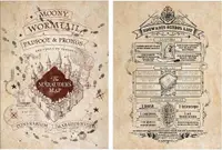 Set mini-postere Pyramid Movies: Harry Potter - Map And School List