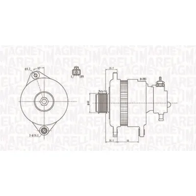 Generator/alternator MAGNETI MARELLI 063731900010