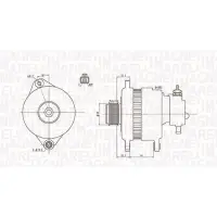 Generator/alternator MAGNETI MARELLI 063731900010