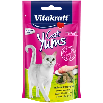 Vitakraft Recompense Cat Yums Pui/Iarba Pisicii 40 g