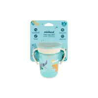 Cana de tranzitie, antiscurgere Miniland Jurassic 270 ml