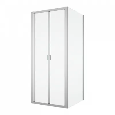 Cabina de dus 80x80 cm, cu usa pliabila culisanta, crom, Ronal Divera