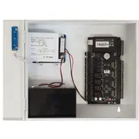 Cabinet multifunctional CAB3-PS5-wh pentru centrale de control acces 12Vcc / 5A, backup