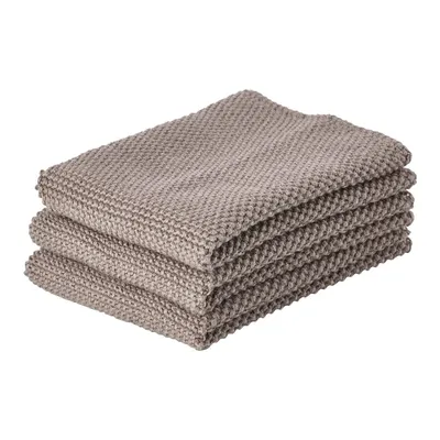Set 3 prosoape bucătărie din bumbac Zone Natural, maro
