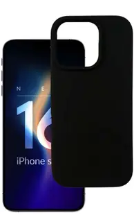 Husă 3mk - Silicone, iPhone 16 Pro, negru
