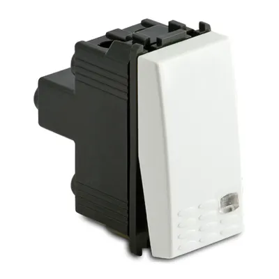 Buton iluminat 1P NA 16A 250V~, alb