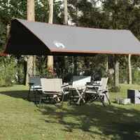 Gossi prelata de camping, gri si portocaliu, 500x294 cm, impermeabila