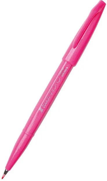 Marker pensula Pentel Sign Pen - SES15C, roz