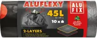 Saci de gunoi cu legături ALUFIX - Aluflexy, 45 l, 10 buc