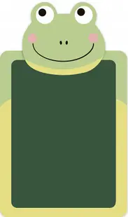Tablă de desen și set de cretă colorată Apli Kids - Frog