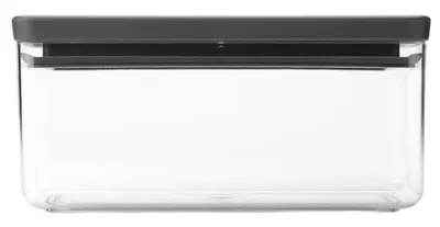Cutie pentru depozitarea produselor Brabantia - Tasty+ Stackable, 1.5 l, Dark Grey