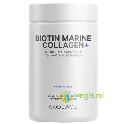 Biotin Marine Collagen+ Formula Completa cu Colagen Marin si Acid Hialuronic 120cps