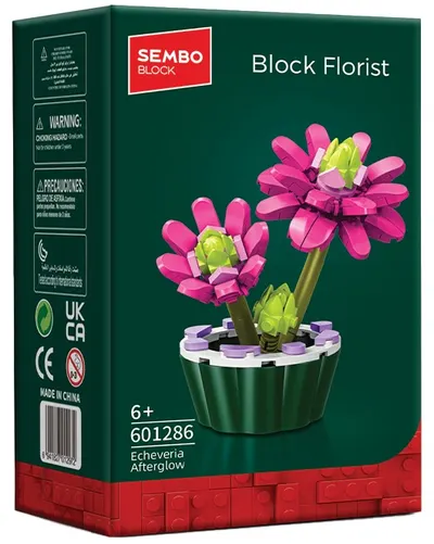 Constructor Sembo Block - Floare în ghiveci, 123 piese