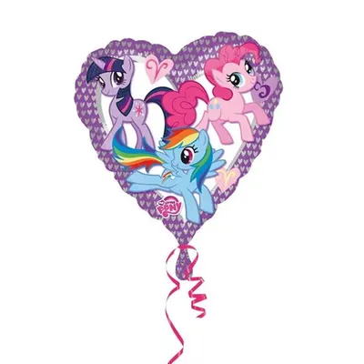 Balon inima ponei 43 cm Amscan AM2479702