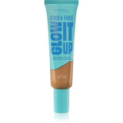 Rimmel Kind & Free Glow It Up machiaj ușor de hidratare culoare 400 Natural Beige 30 ml