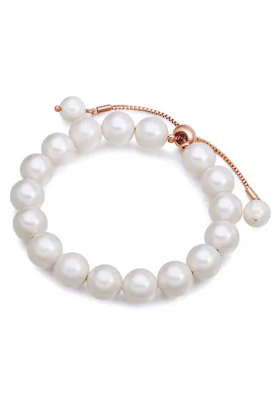 Bratara cu perle shell - Auriu rose