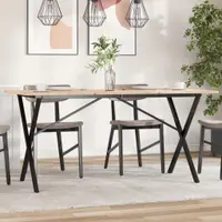 Gossi picioare masa de sufragerie x-frame 140x60x73 cm fonta