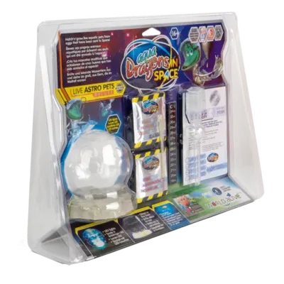 Set educativ STEM - AQUA DRAGONS - Habitat Lumea subacvatica - acvariu asteroid Deluxe cu LED-uri