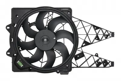 Ventilator radiator (cu carcasa) potrivit FIAT DOBLO, DOBLO CARGO 1.3D-2.0D 01.10
