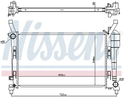 Radiator apa racire motor (transmisie manuala) Mercedes Clasa A (W169), B (W245) 1.5 intre 2004-2012