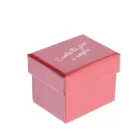 Cutie de cadou rosie cu mesaj