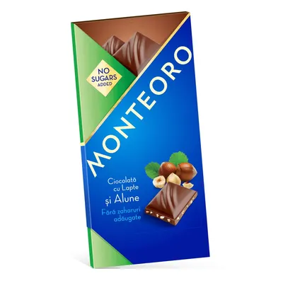 Ciocolata Lapte&alune F.zahar Monteoro 90gr