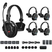 Synco X-Talk X5 Sistem intercom wireless cu 5 casti (2,4 GHz) - Default Title