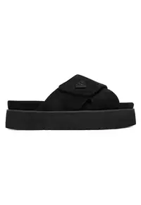 Papuci dama - textil - culoare negru
