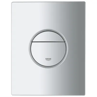 Placa de actionare WC Grohe Nova Cosmopolitan 38765P00, dubla spalare, reversibila, 15.6 x 19.7 cm, mat, Crom