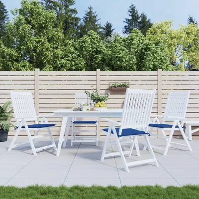 Gossi perne scaune gradina 4 buc. albastru 50x50x3 cm tesatura oxford